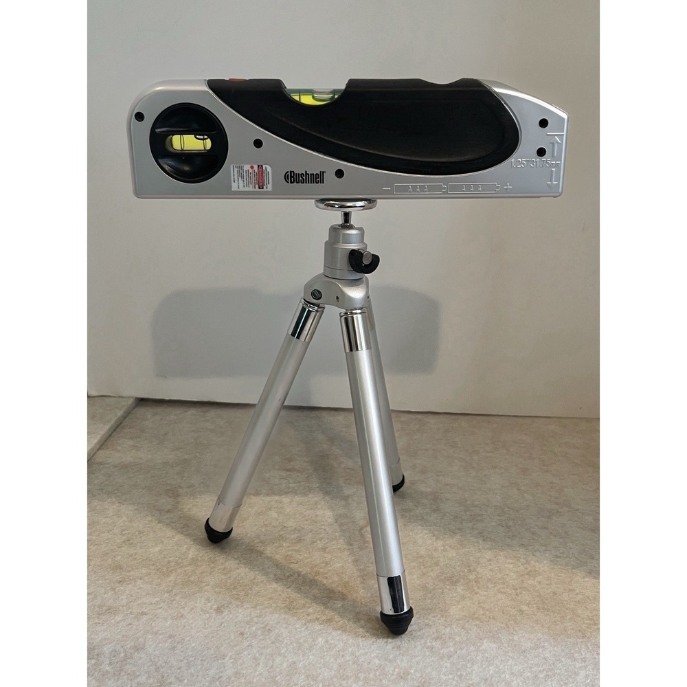 Bushnell‎ Cross Hatch Torpedo Precision Laser Level w/ Tripod, Case & Box Manual